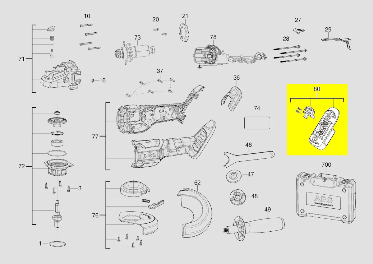 Baie connexion batterie réf. 4931466498 AEG